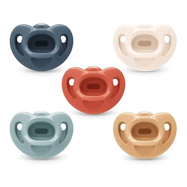 Comfy Orthodontic Pacifiers, 0-6 Months, Timeless Collection, 5 Count (Pack of 1)